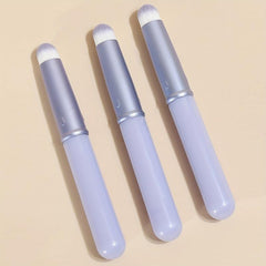3pcs Round Head Lipstick Brushes With Cover Lip Brush Make up Artist Special