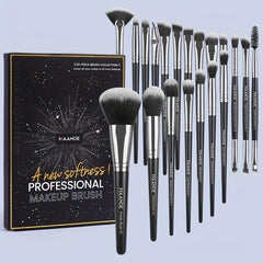 20 Pcs Makeup Brush Set Synthetic Powder Concealers Eye Shadows Eyeliner