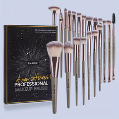 20 Pcs Makeup Brush Set Synthetic Powder Concealers Eye Shadows Eyeliner