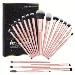 20 Pcs Makeup Brush Set Synthetic Powder Concealers Eye Shadows Eyeliner