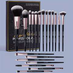 20 Pcs Makeup Brush Set Synthetic Powder Concealers Eye Shadows Eyeliner