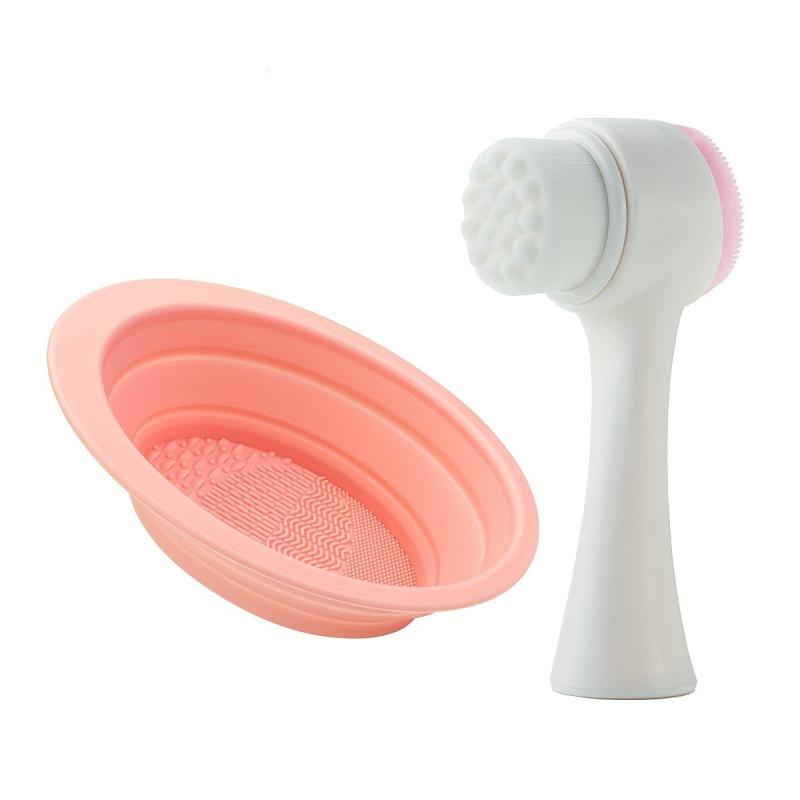 3pcs Silicone Makeup Brush Cleaning Set