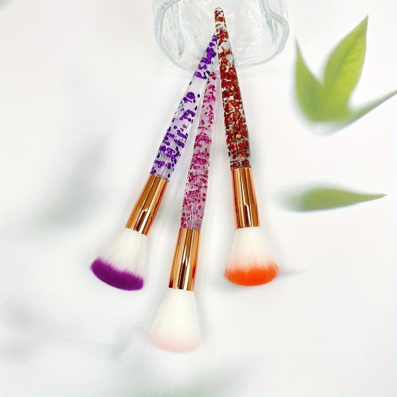 Soft Makeup Brush with Crystal Handle for Beginners
