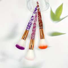 Soft Makeup Brush with Crystal Handle for Beginners