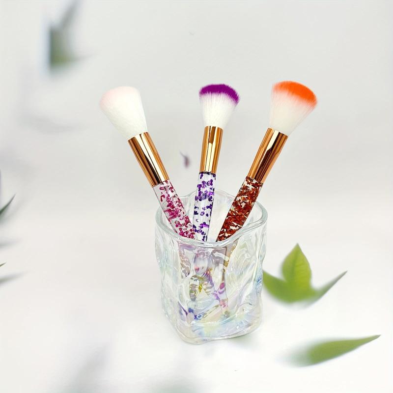 Soft Makeup Brush with Crystal Handle for Beginners