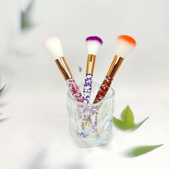 Soft Makeup Brush with Crystal Handle for Beginners
