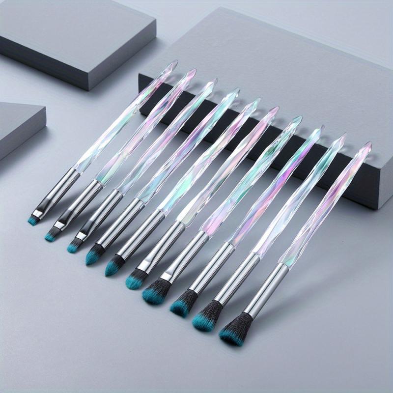 8pcs 10pcs Crystal Handle Eye Makeup Brushes Set