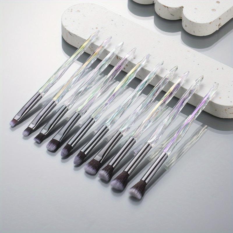 8pcs 10pcs Crystal Handle Eye Makeup Brushes Set