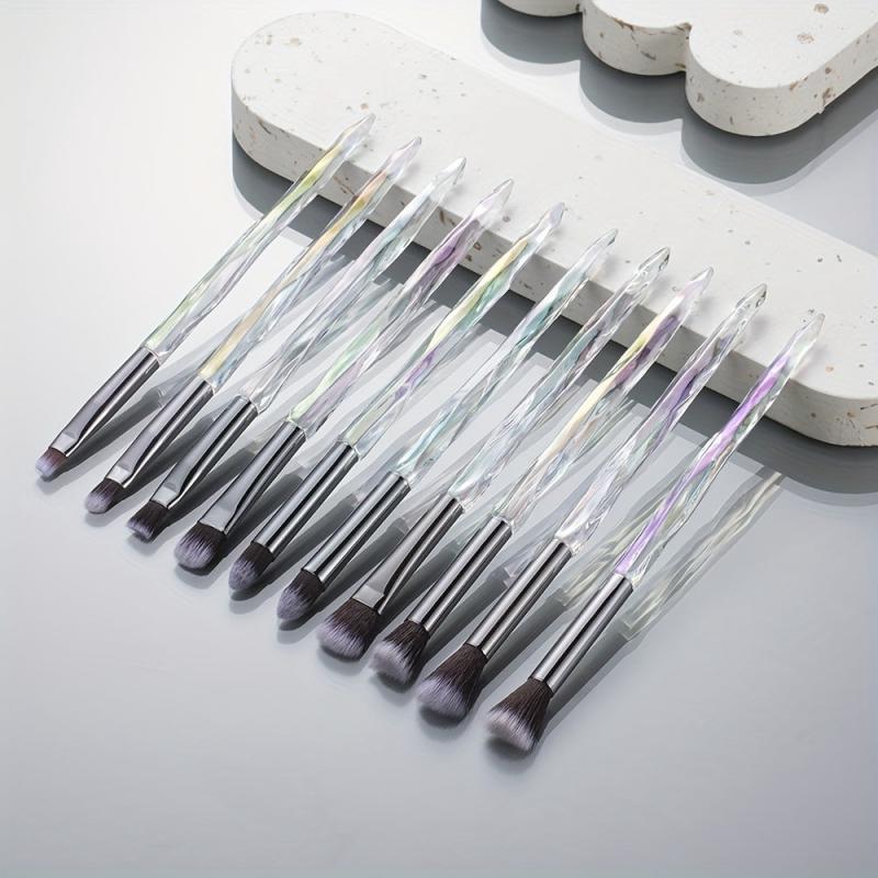 8pcs 10pcs Crystal Handle Eye Makeup Brushes Set
