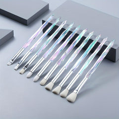 8pcs 10pcs Crystal Handle Eye Makeup Brushes Set