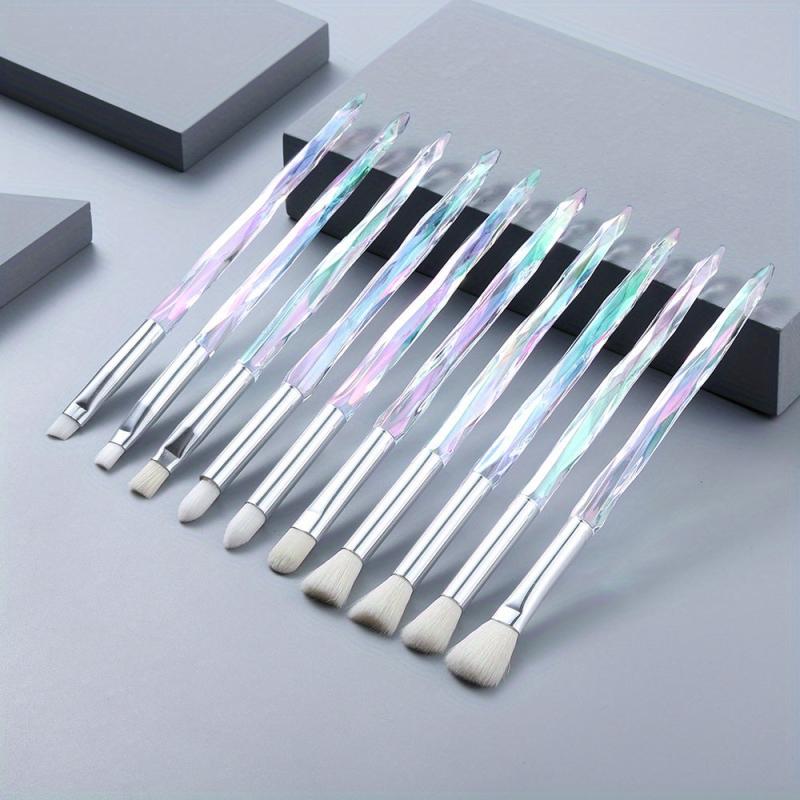 8pcs 10pcs Crystal Handle Eye Makeup Brushes Set