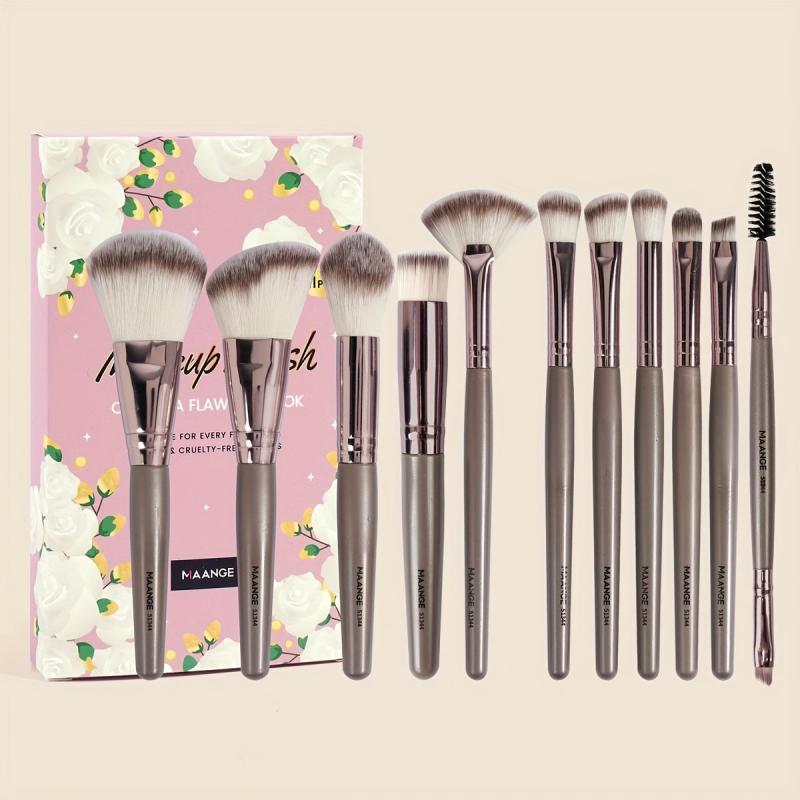 11-Piece Makeup Brush Set with Portable Case