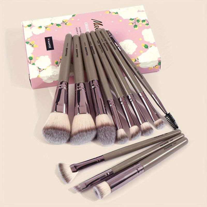 11-Piece Makeup Brush Set with Portable Case