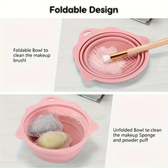 Silicone Makeup Brush Cleaning Mat Set