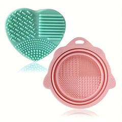 Silicone Makeup Brush Cleaning Mat Set