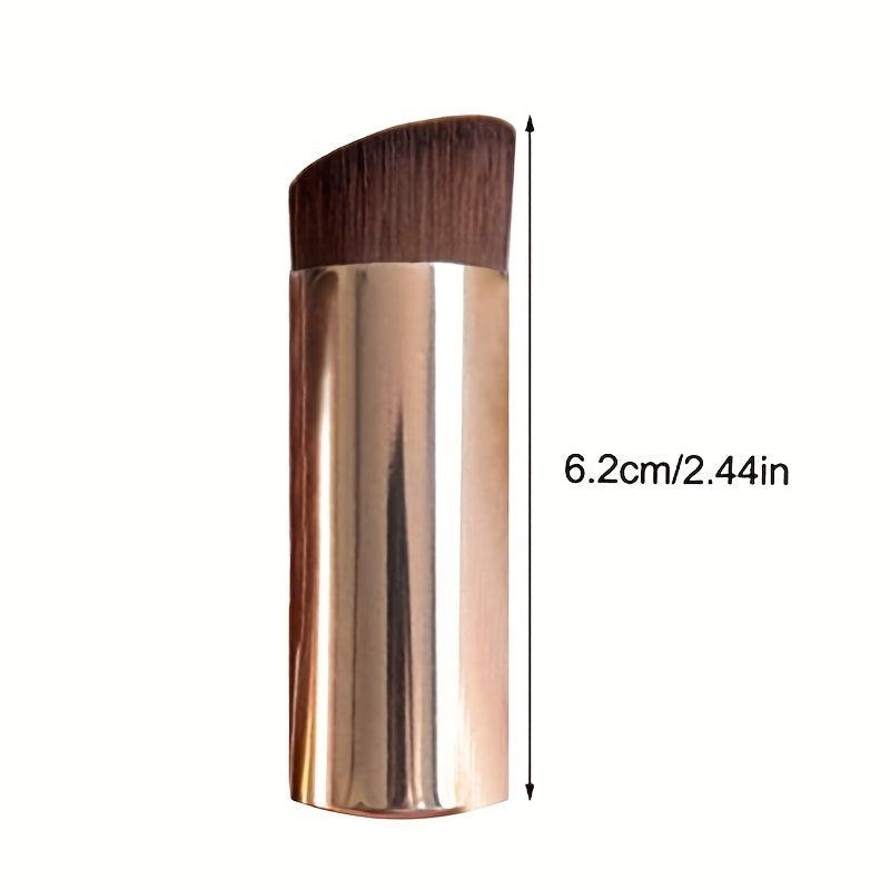 Angled Flat Top Foundation Brush for Liquid Makeup Cream Powder Short Handle