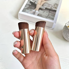 Angled Flat Top Foundation Brush for Liquid Makeup Cream Powder Short Handle