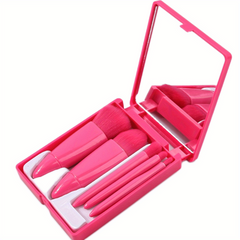 5Pcs Makeup Brushes Set with Mirror