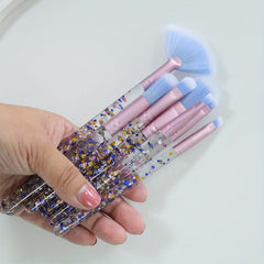 7pcs Crystal Makeup Brush Set Professional Face Eye Makeup Beauty Tool