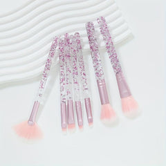 7pcs Crystal Makeup Brush Set Professional Face Eye Makeup Beauty Tool