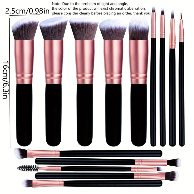 14 Pcs Professional Makeup Brush Set Foundation Face Eye Travel Brushes