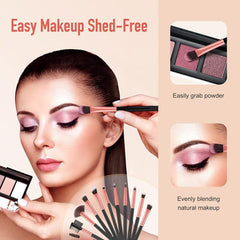 14 Pcs Professional Makeup Brush Set Foundation Face Eye Travel Brushes