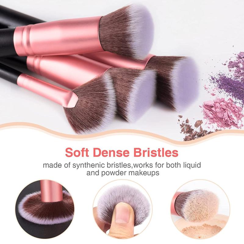 14 Pcs Professional Makeup Brush Set Foundation Face Eye Travel Brushes