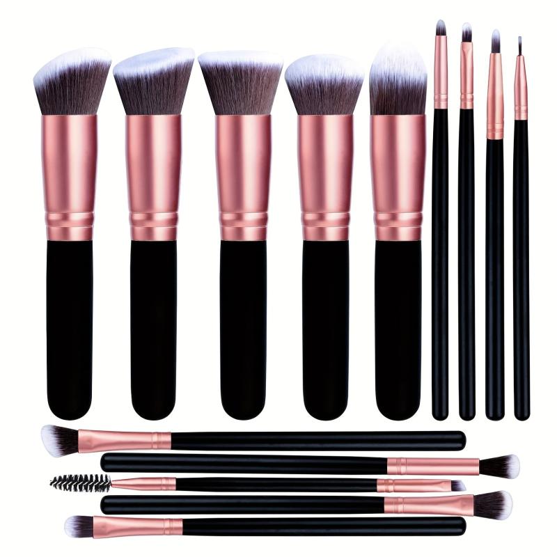 14 Pcs Professional Makeup Brush Set Foundation Face Eye Travel Brushes