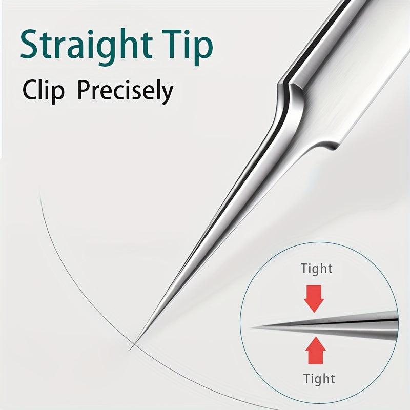 3pcs Blackhead Remover Tweezers Pimple Popper Tool Kit