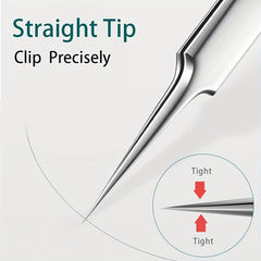 3pcs Blackhead Remover Tweezers Pimple Popper Tool Kit