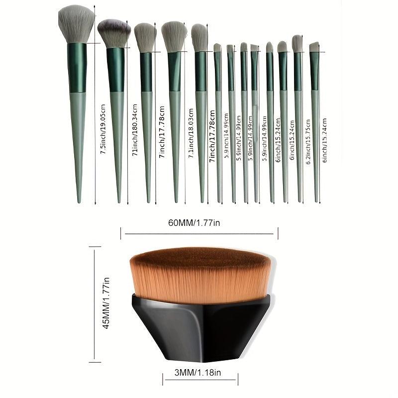 13Pcs Makeup Brushes Set Synthetic Kabuki Foundation Cosmetic Brush
