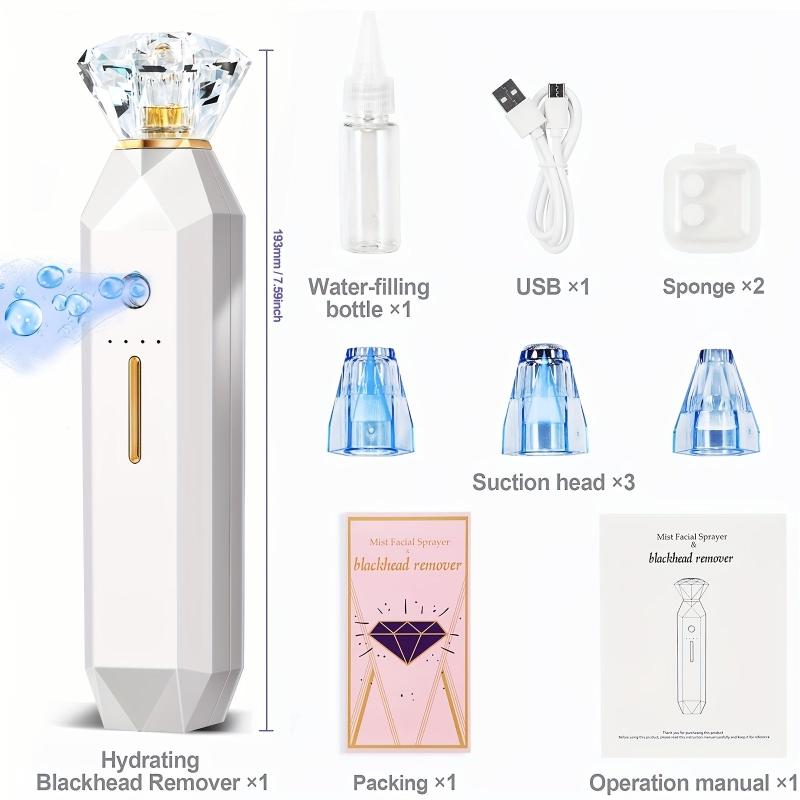 Blackhead Remover Pore Vacuum 2 In 1 Acne Whitehead Cleanser