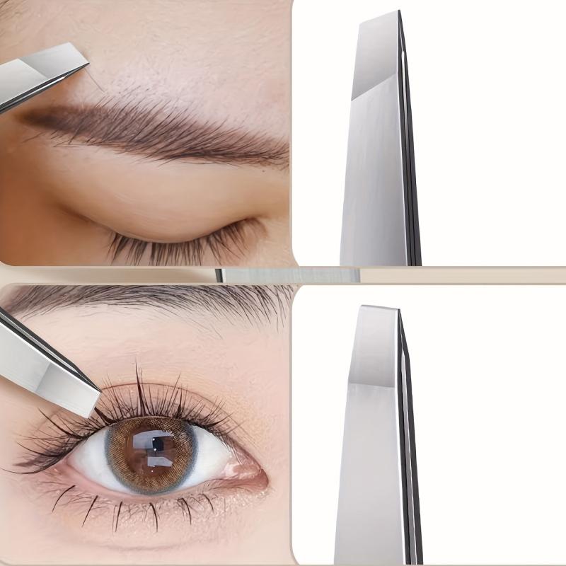 4pcs Set Clip Eyebrow Grooming Small Tweezers Plucking Beard Tool