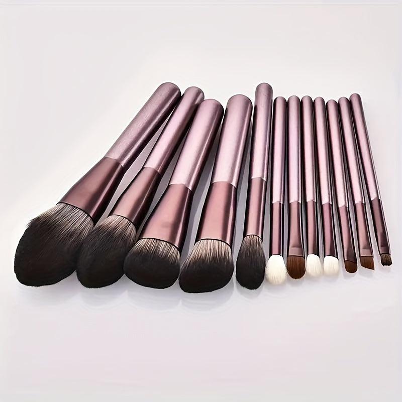 12pcs Makeup Brush Set Blush Eye Powder Foundation Brushes Cosmetic Kit