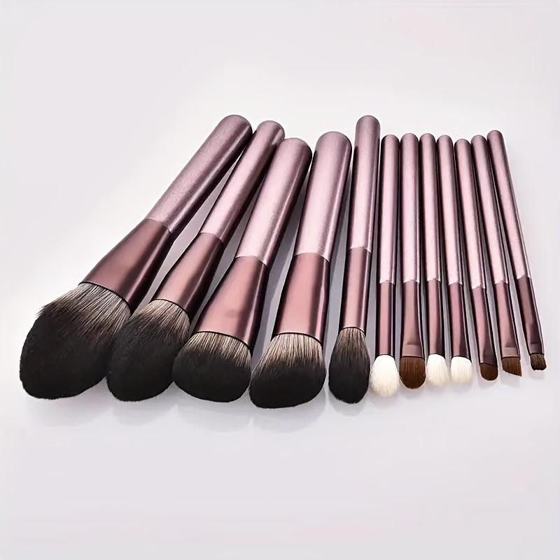 12pcs Makeup Brush Set Blush Eye Powder Foundation Brushes Cosmetic Kit