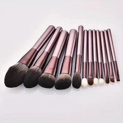 12pcs Makeup Brush Set Blush Eye Powder Foundation Brushes Cosmetic Kit