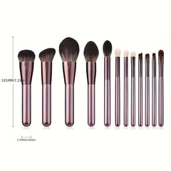 12pcs Makeup Brush Set Blush Eye Powder Foundation Brushes Cosmetic Kit
