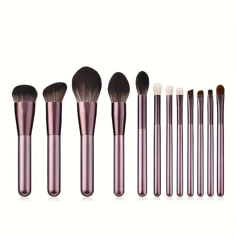 12pcs Makeup Brush Set Blush Eye Powder Foundation Brushes Cosmetic Kit