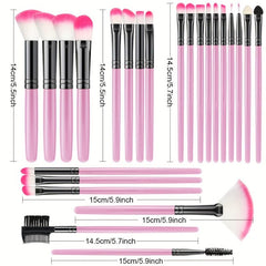 24pcs Makeup Brushes Set with Makeup Sponge and 2pcs Powder Puff