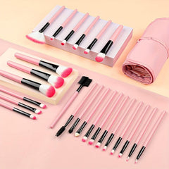 24pcs Makeup Brushes Set with Makeup Sponge and 2pcs Powder Puff
