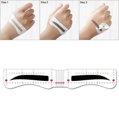 12 Style Eyebrow Stencil Template Kit Quick Eyebrow Card Set