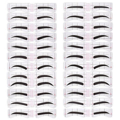 12 Style Eyebrow Stencil Template Kit Quick Eyebrow Card Set