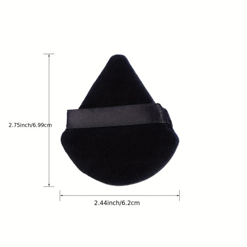 12-Piece Triangle Makeup Puff for Loose Powder and Foundation