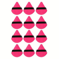 12-Piece Triangle Makeup Puff for Loose Powder and Foundation