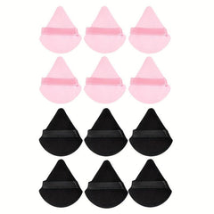 12-Piece Triangle Makeup Puff for Loose Powder and Foundation