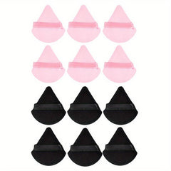 12-Piece Triangle Makeup Puff for Loose Powder and Foundation