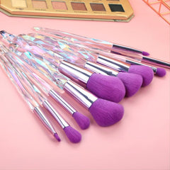 Crystal Acrylic Handle Makeup Brush Set Beauty Tools Eye Makeup Brush