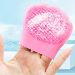 Silicone Facial Scrub Cat Claw Brush Pore Cleaning Massage Exfoliator