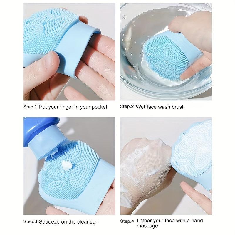 Silicone Facial Scrub Cat Claw Brush Pore Cleaning Massage Exfoliator