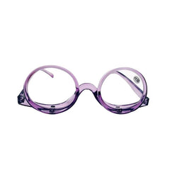 2 in 1 Makeup Glasses for Women, Rotatable Eyewear